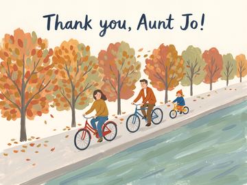 A sample card front in the style Gouache poster.