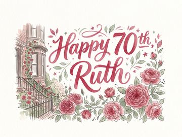 A sample card front in the style Hand-painted sign lettering.