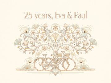 A sample card front in the style Neodeco.